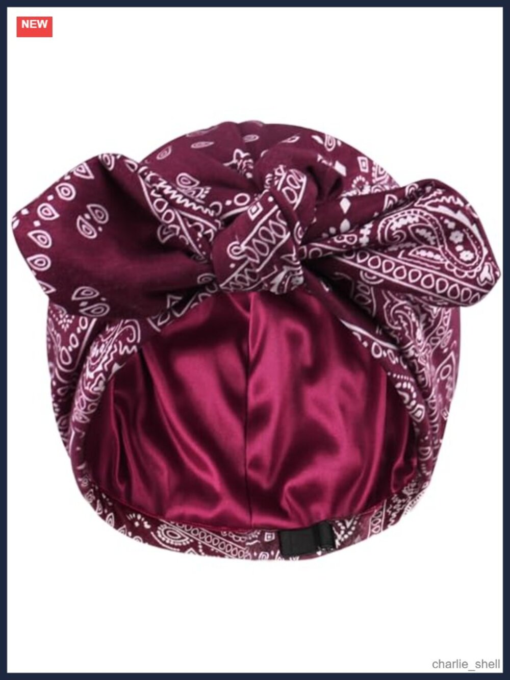Satin Lined Beanie Chemo Headwear Sleep Cap Turban